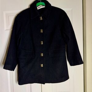 Vintage Trendz Wool Pea  Coat  Size Medium